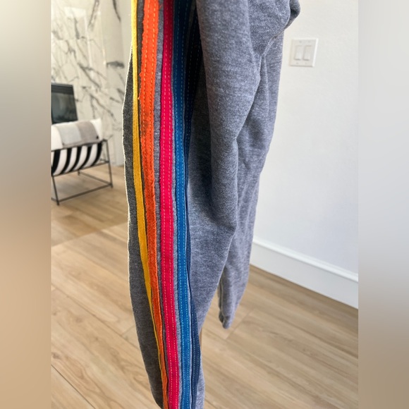 SOLD. Aviator Nation 5 Stripe Sweatpants - Picture 6 of 7